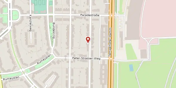 Karte der Umgebung von Kleineweg 70, 12101 Berlin