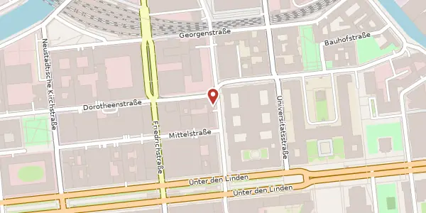 Karte der Umgebung von Charlottenstraße 42, 10117 Berlin