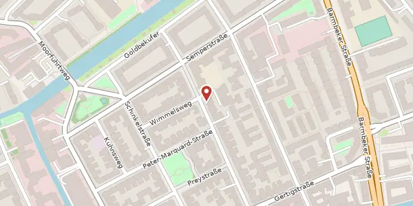 Karte der Umgebung von Forstmannstraße 28, 22303 Hamburg