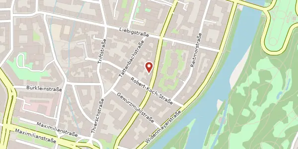 Karte der Umgebung von Sternstr. 11, 80538 München