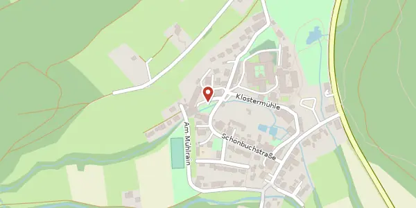 Karte der Umgebung von Schönbuchstraße 9, 72074 Tübingen