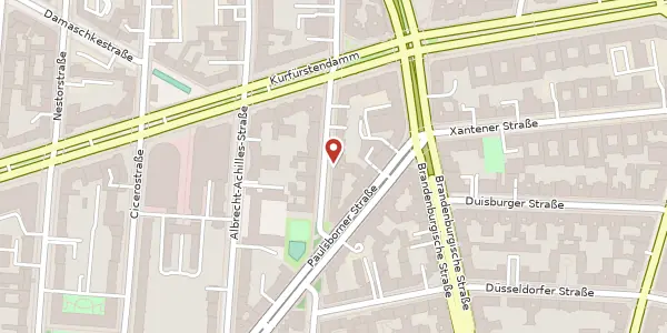 Karte der Umgebung von Eisenzahnstraße 64, 10709 Berlin