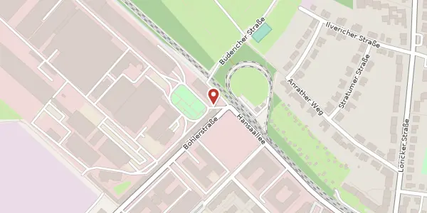 Karte der Umgebung von Hansallee 321, 40549 Düsseldorf