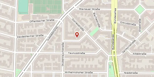 Karte der Umgebung von Eschenstraße 2, 12161 Berlin