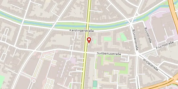 Karte der Umgebung von Merowingerstr. 34, 40223 Düsseldorf