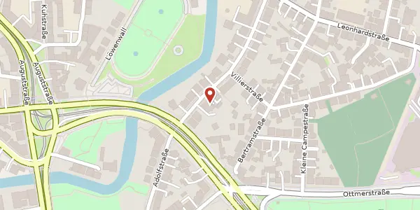 Karte der Umgebung von Adolfstraße 26, 38102 Braunschweig