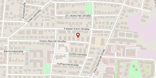Karte der Umgebung von Anton-Meindl-Str. 8 a, 81245 München