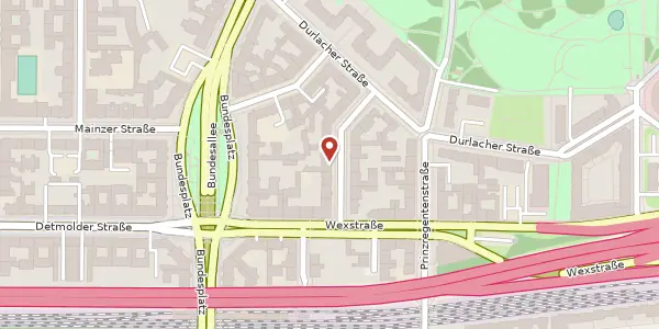 Karte der Umgebung von Bruchsaler Straße 7, 10715 Berlin
