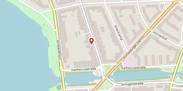 Karte der Umgebung von Papenhuder Straße 33, 22087 Hamburg