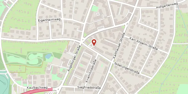 Karte der Umgebung von Nibelungenstrasse 3+5, 93051 Regensburg