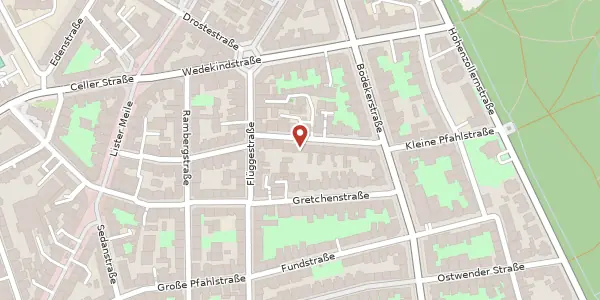 Karte der Umgebung von Kleine Pfahlstraße 4, 30161 Hannover