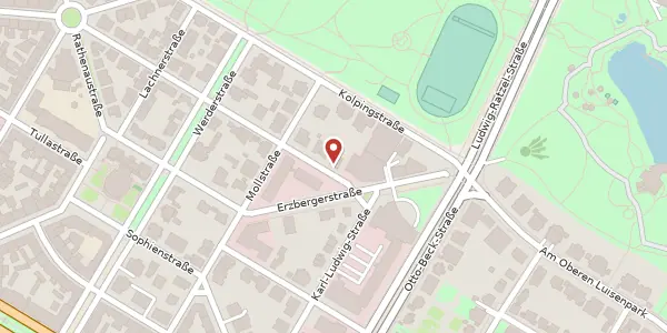 Karte der Umgebung von Viktoriastraße 33, 68165 Mannheim