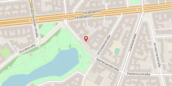 Karte der Umgebung von Witzlebenplatz 2, 14057 Berlin