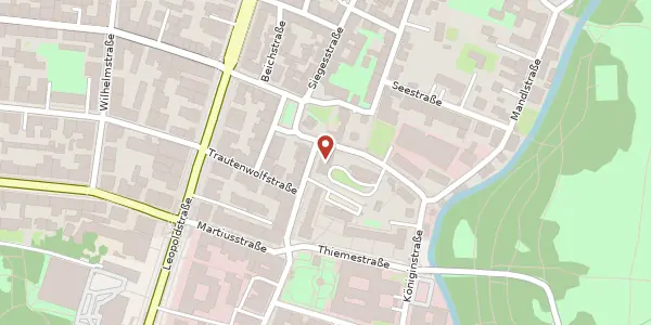 Karte der Umgebung von Kaulbachstr. 114, 80802 München