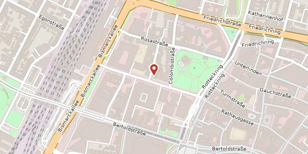 Karte der Umgebung von Eisenbahnstraße 41, 79098 Freiburg im Breisgau