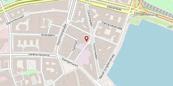 Karte der Umgebung von Büschstraße 9, 20354 Hamburg