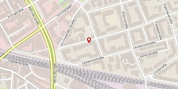 Karte der Umgebung von Gellertstraße 45, 30175 Hannover