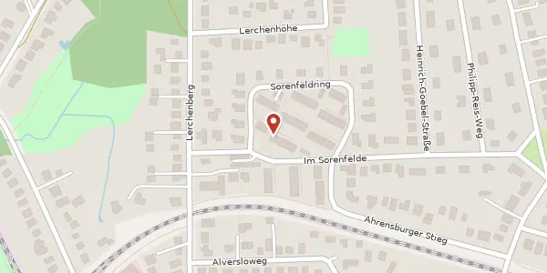Karte der Umgebung von Sorenfeldring 6a, 22359 Hamburg