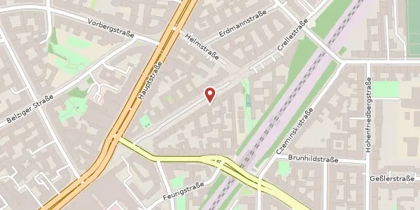 Karte der Umgebung von Crellestraße 12, 10827 Berlin