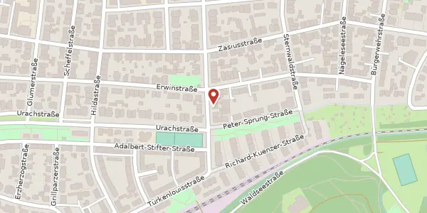 Karte der Umgebung von Dreikönigstraße 43, 79102 Freiburg im Breisgau