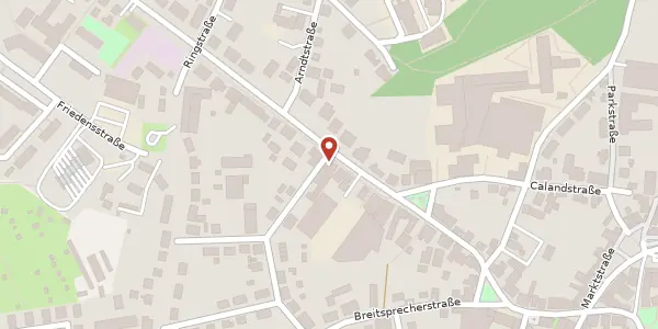 Karte der Umgebung von Bahnhofstraße 50, 18528 Bergen/Rügen