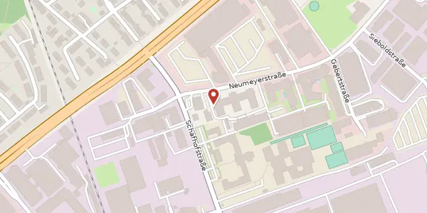 Karte der Umgebung von Neumeyerstraße 22-26, 90411 Nürnberg