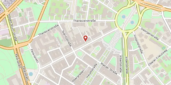 Karte der Umgebung von Königstraße 17, 01097 Dresden