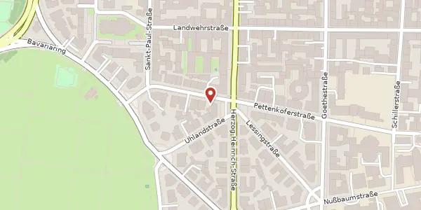 Karte der Umgebung von Pettenkoferstr. 27 a, 80336 München