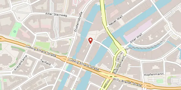 Karte der Umgebung von Admiralitätstraße 76, 20459 Hamburg