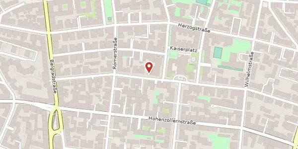 Karte der Umgebung von Kaiserstr. 36, 80801 München