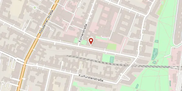 Karte der Umgebung von Pohlstraße 26, 10785 Berlin