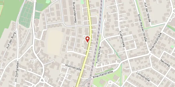 Karte der Umgebung von Oppenheimer Straße 42, 55130 Mainz