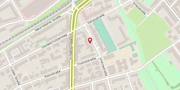 Karte der Umgebung von Undinestraße 8, 12203 Berlin