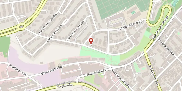 Karte der Umgebung von Züricher Straße 40, 70376 Stuttgart