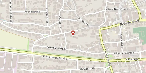 Karte der Umgebung von Rosenstraße 23/2, 70794 Filderstadt