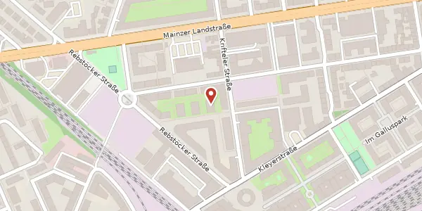 Karte der Umgebung von Lahnstr. 61a, 60326 Frankfurt