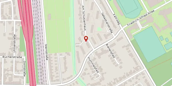 Karte der Umgebung von Im Schlenk 127, 47055 Duisburg
