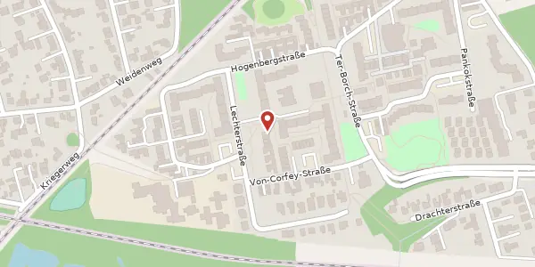 Karte der Umgebung von Rincklakeweg 39, 48153 Münster