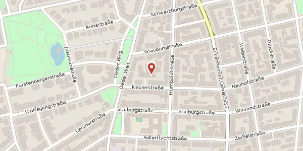 Karte der Umgebung von Keplerstr. 30A, 60318 Frankfurt