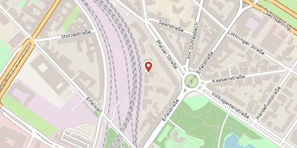 Karte der Umgebung von Eifelplatz 13, 50677 Köln