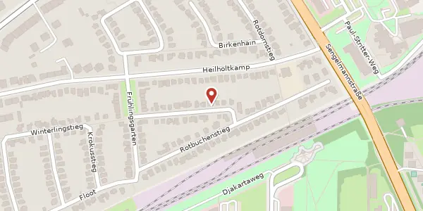 Karte der Umgebung von Blaukissenstieg 19, 22297 Hamburg