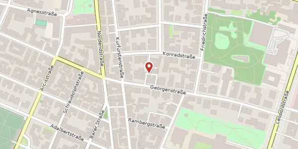 Karte der Umgebung von Georgenstr. 38, 80799 München