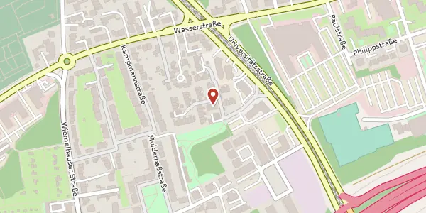 Karte der Umgebung von Universitätsstr. 102 g, 44799 Bochum