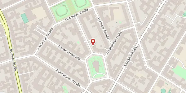 Karte der Umgebung von Swinemünder Straße 1, 10435 Berlin