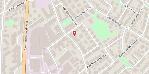 Karte der Umgebung von Hainer Weg 43, 60599 Frankfurt