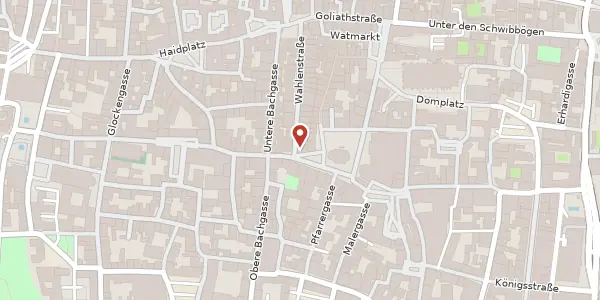 Karte der Umgebung von Neupfarrplatz 2, 93047 Regensburg