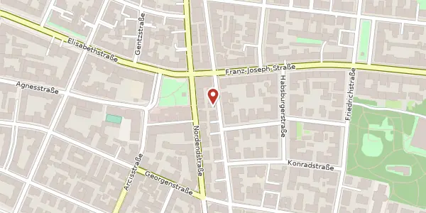Karte der Umgebung von Kurfürstenstr. 41, 80801 München