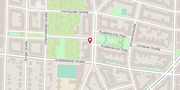 Karte der Umgebung von Rüdesheimer Straße 8, 14197 Berlin