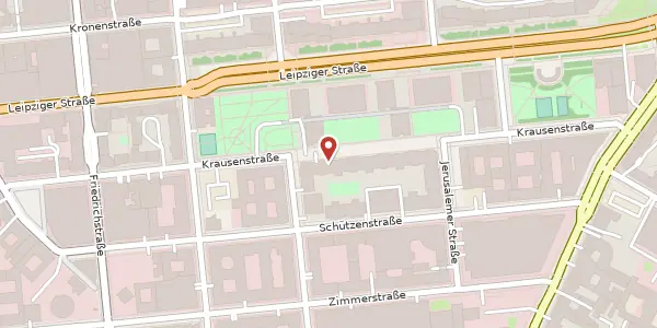 Karte der Umgebung von Krausenstraße 21, 10117 Berlin