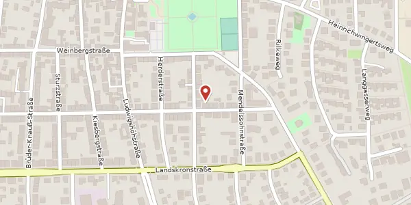 Karte der Umgebung von Moosbergstr. 23, 64285 Darmstadt